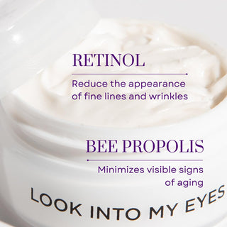 LOOK INTO MY EYES - Retinol and Propolis Eye Mask - Hey Honey Beauty