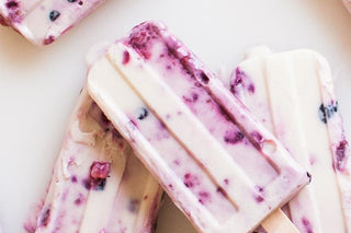 Celebrate Summer with These Roasted Berry and Honey Yogurt Pops - Hey Honey Beauty