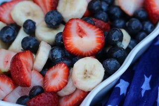 Festive Independence Day Fruit Salad with Honey and Lime - Hey Honey Beauty