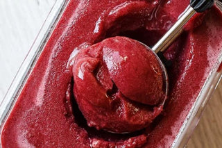 Unbelievably Simple Homemade Honey Cherry Sorbet - Hey Honey Beauty