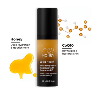 GOOD NIGHT - Vitamin E & Coenzyme Q10 Night Serum - Hey Honey Beauty