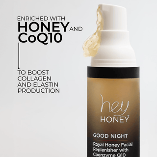 GOOD NIGHT - Vitamin E & Coenzyme Q10 Night Serum - Hey Honey Beauty