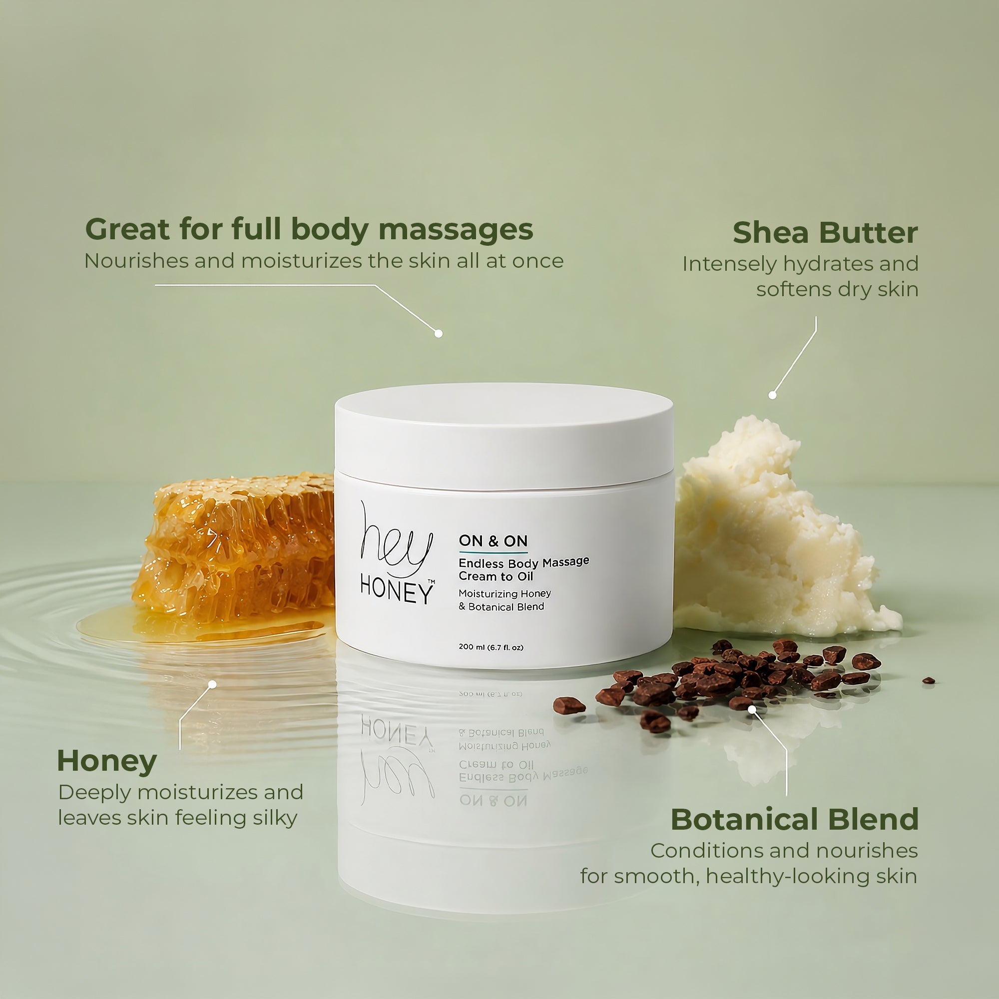 ON and ON - Endless Body Massage Cream to Oil - Hey Honey Beauty