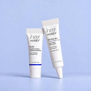 Sensitive Skin MINI DUO - 911 PRO GEL & RELAX! - Propolis & Honey Soothing Moisturizer - Hey Honey Beauty