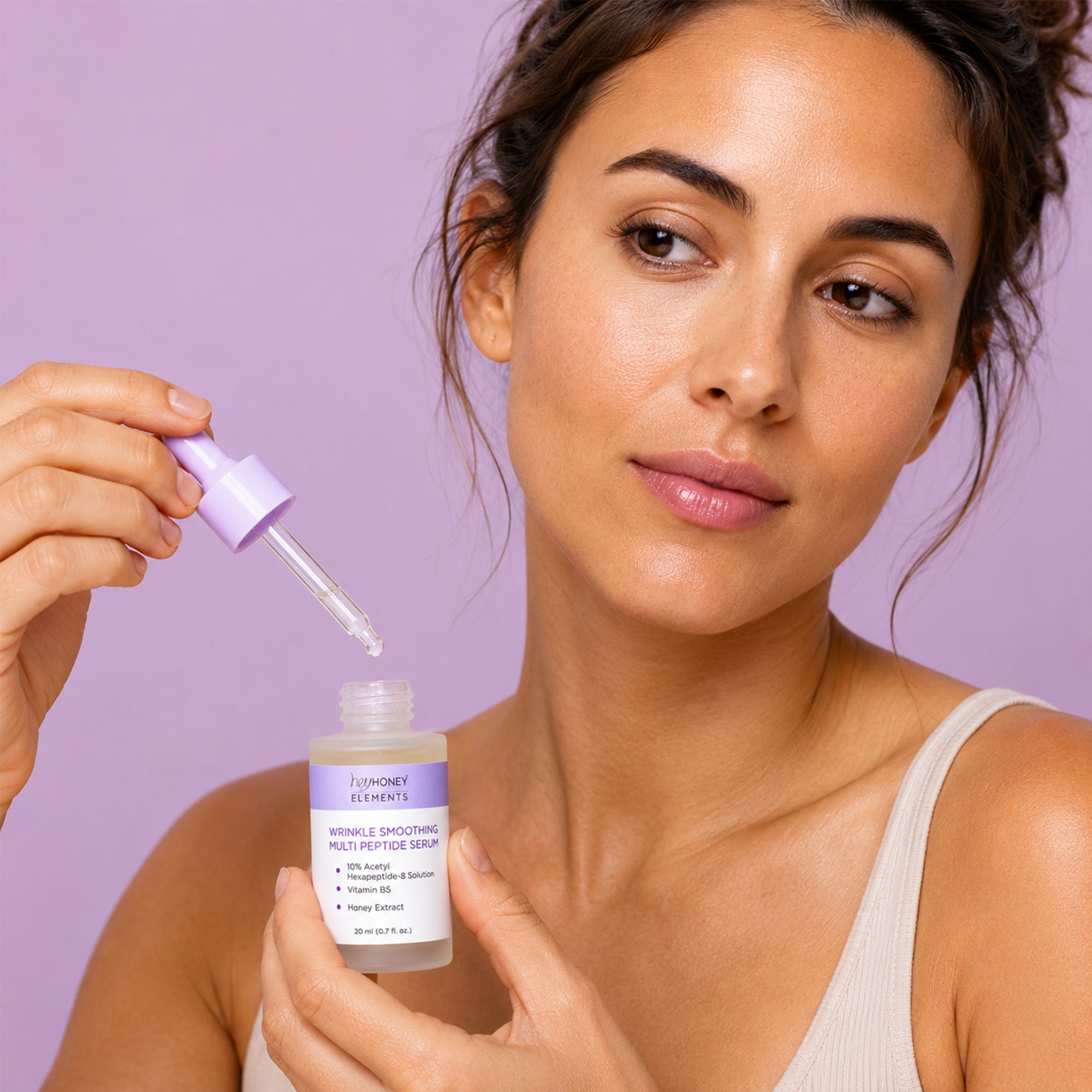 WRINKLE SMOOTHING MULTI PEPTIDE SERUM - Hey Honey Beauty