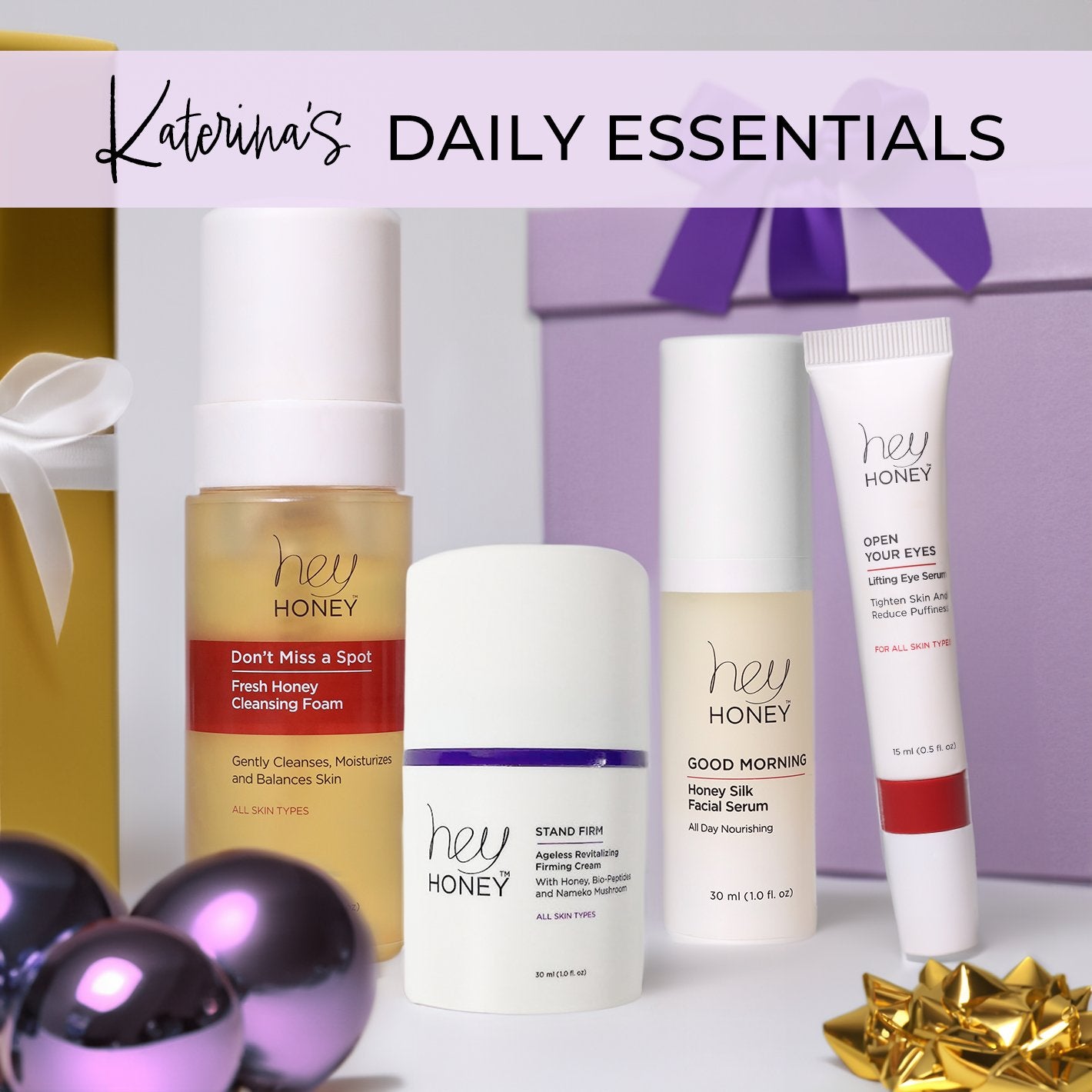 KATERINA'S DAILY ESSENTIALS - Holiday Set - Hey Honey Beauty