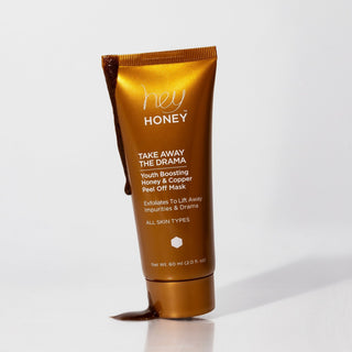 TAKE AWAY THE DRAMA - Youth Boosting Honey and Copper Peel Off Mask - Hey Honey Beauty
