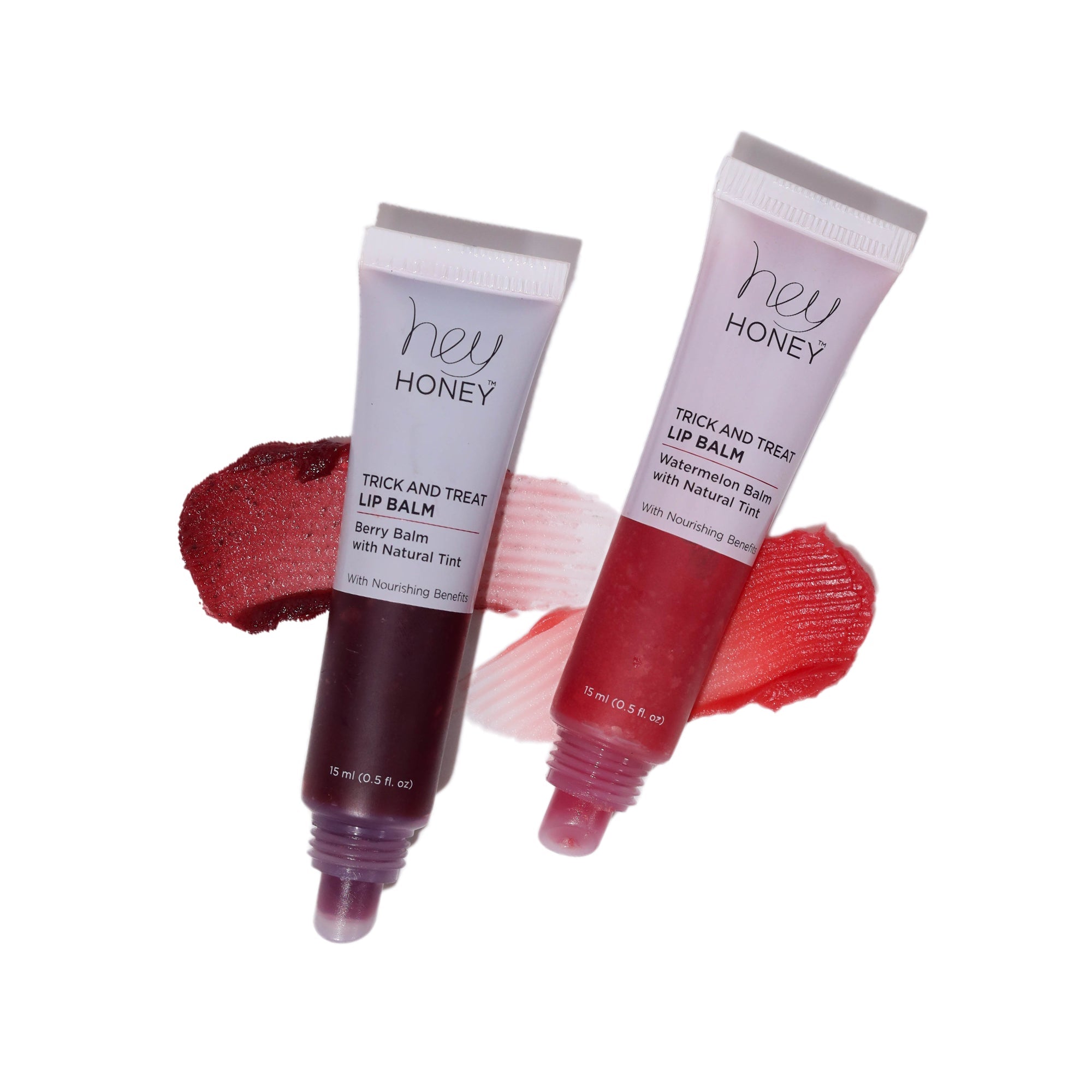 Tinted Treats Duo - Trick & Treat Lip Balms with Two Flavors - Hey Honey Beauty